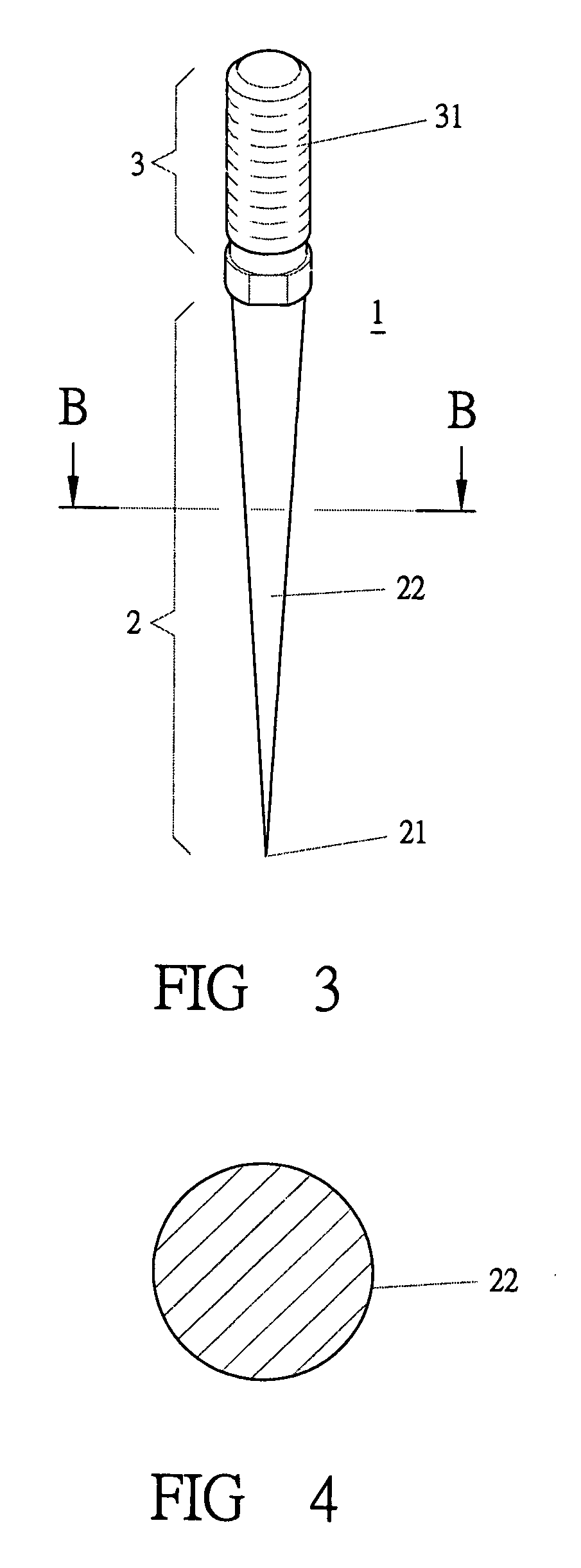 Needle for stereographic embroidery