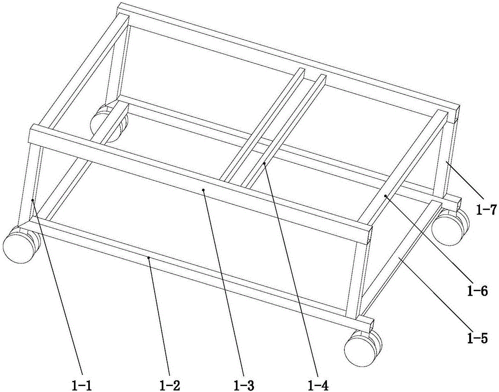 Mobile locating pedestal pan device for electric nursing bed