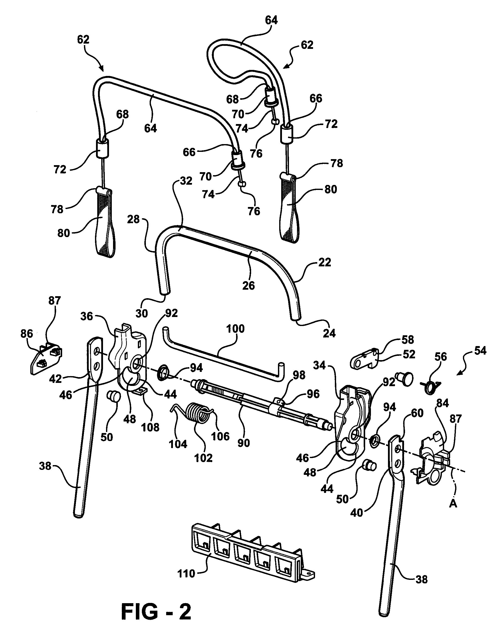 Foldable headrest assembly