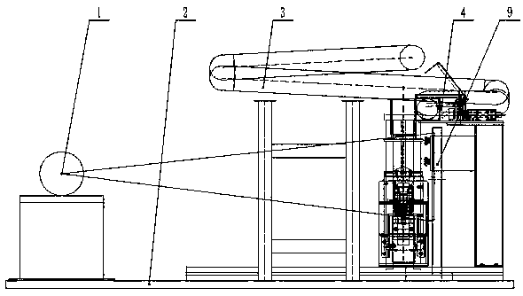 High-efficiency spherical fuel element on-line real-time imaging detection device