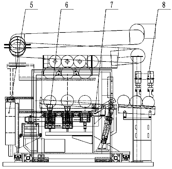 High-efficiency spherical fuel element on-line real-time imaging detection device