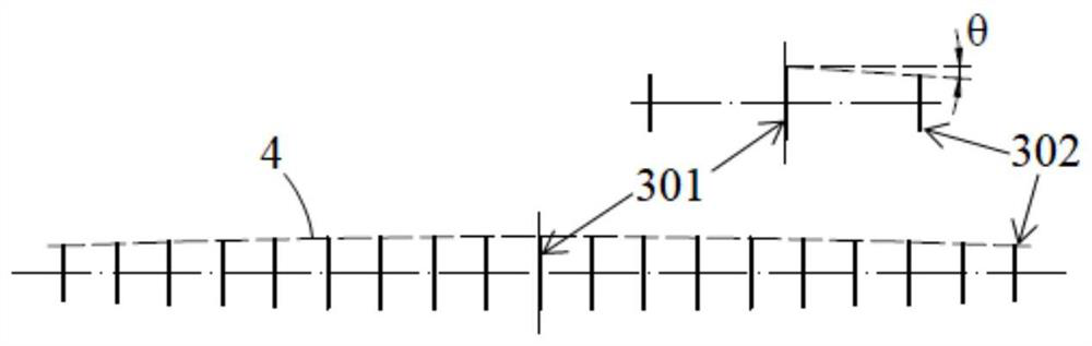 Etching line roller, etching transmission line and etching device