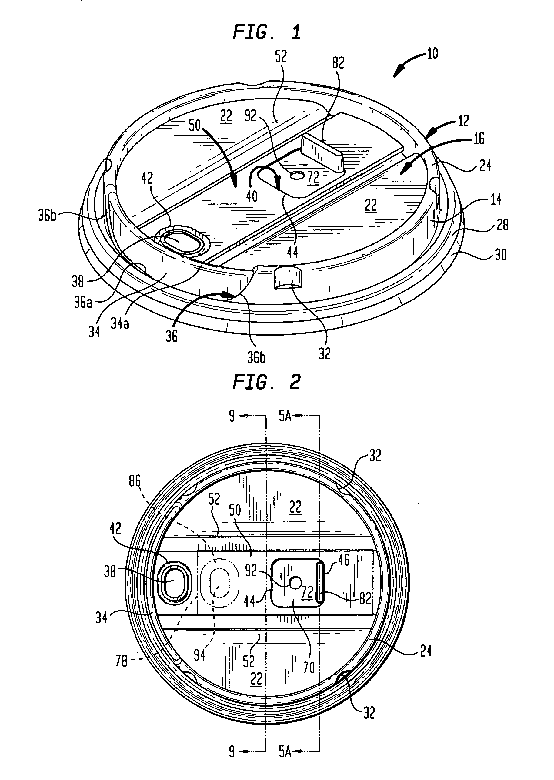 Reclosable cup lid