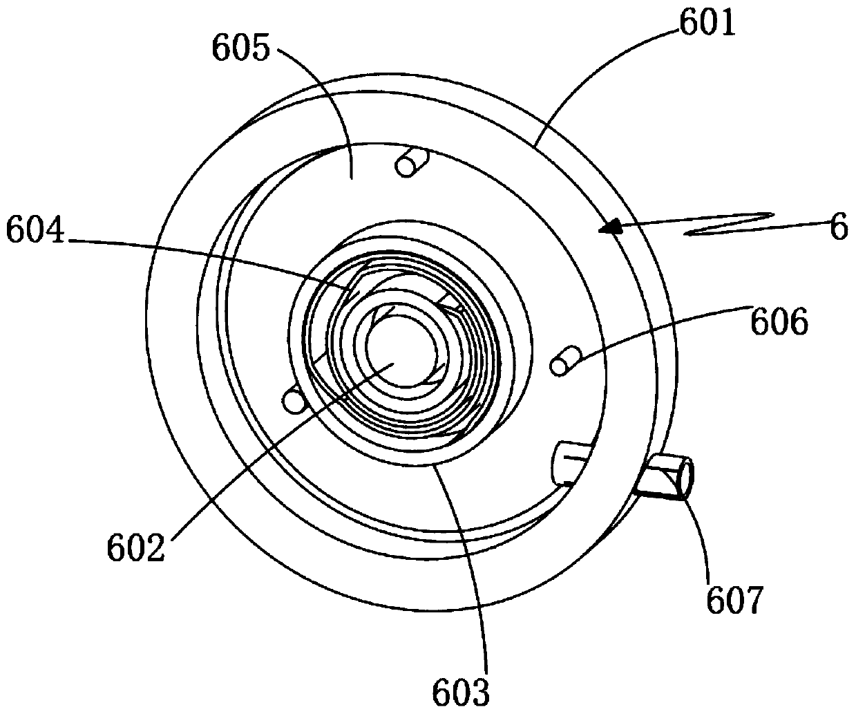 Spray paint spraying device for decorating and painting wall body