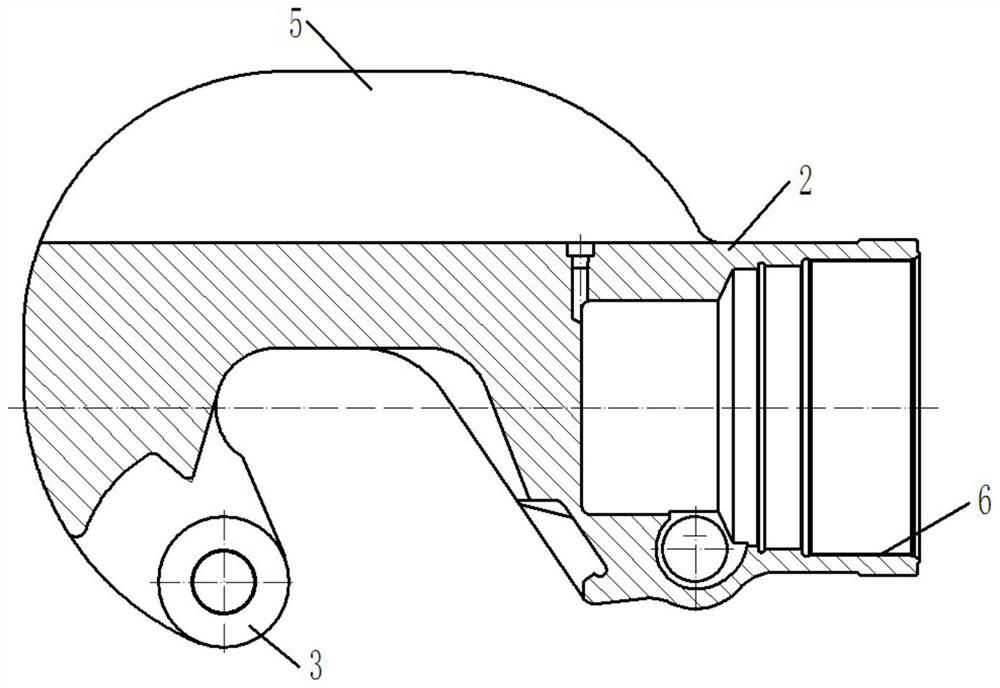 Casting method of hook body for rotary hook of ultra-deep well petroleum drilling machine lifting system