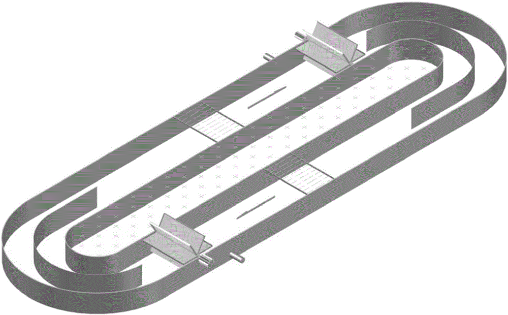 Biological treatment device and process for high ammonia-nitrogen pig-raising biogas slurry