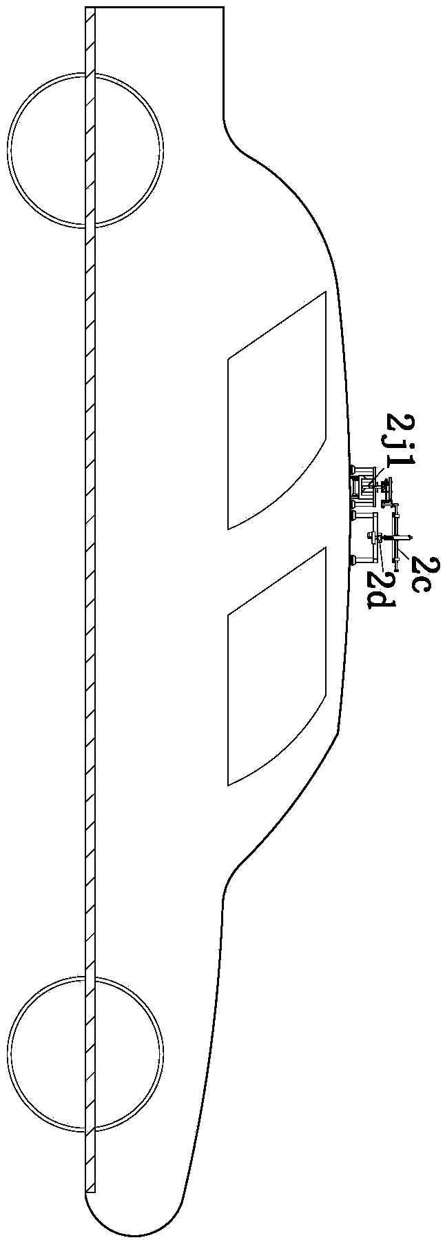 Mobile bearing device for family passenger car