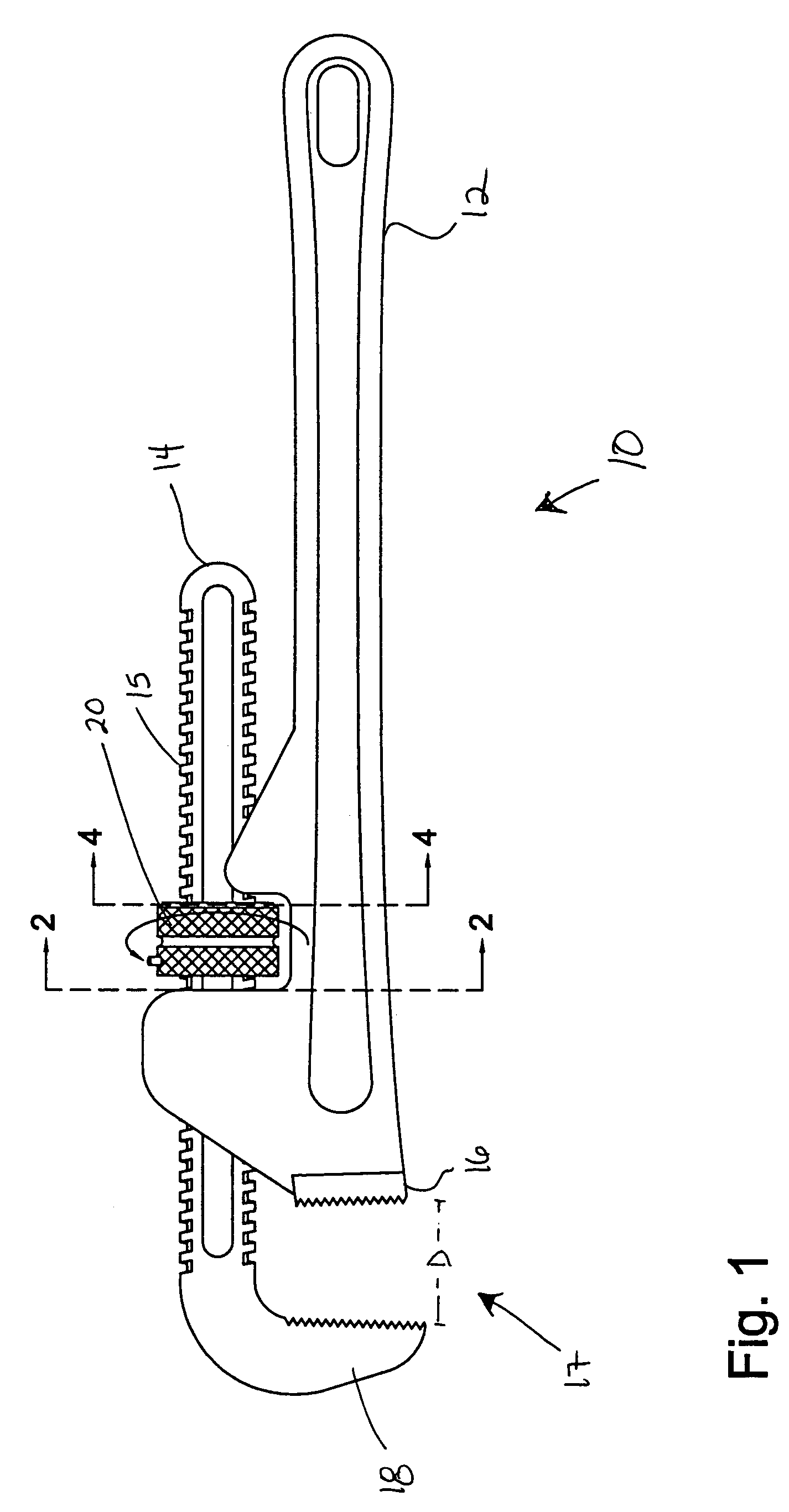 Pipe wrench retrofit