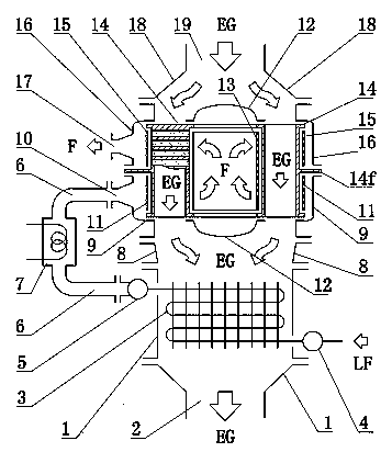 Heat exchanger for catalytic cracking of heat recovery fuel