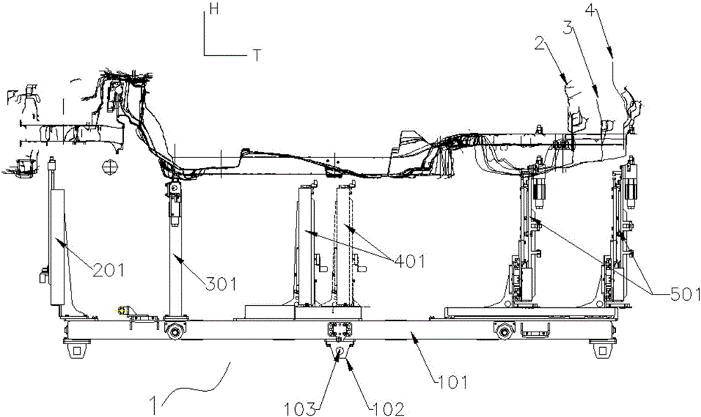 Passive trolley applicable to multiple vehicles