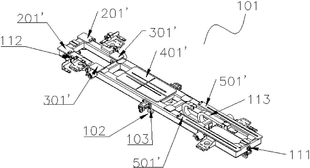 Passive trolley applicable to multiple vehicles