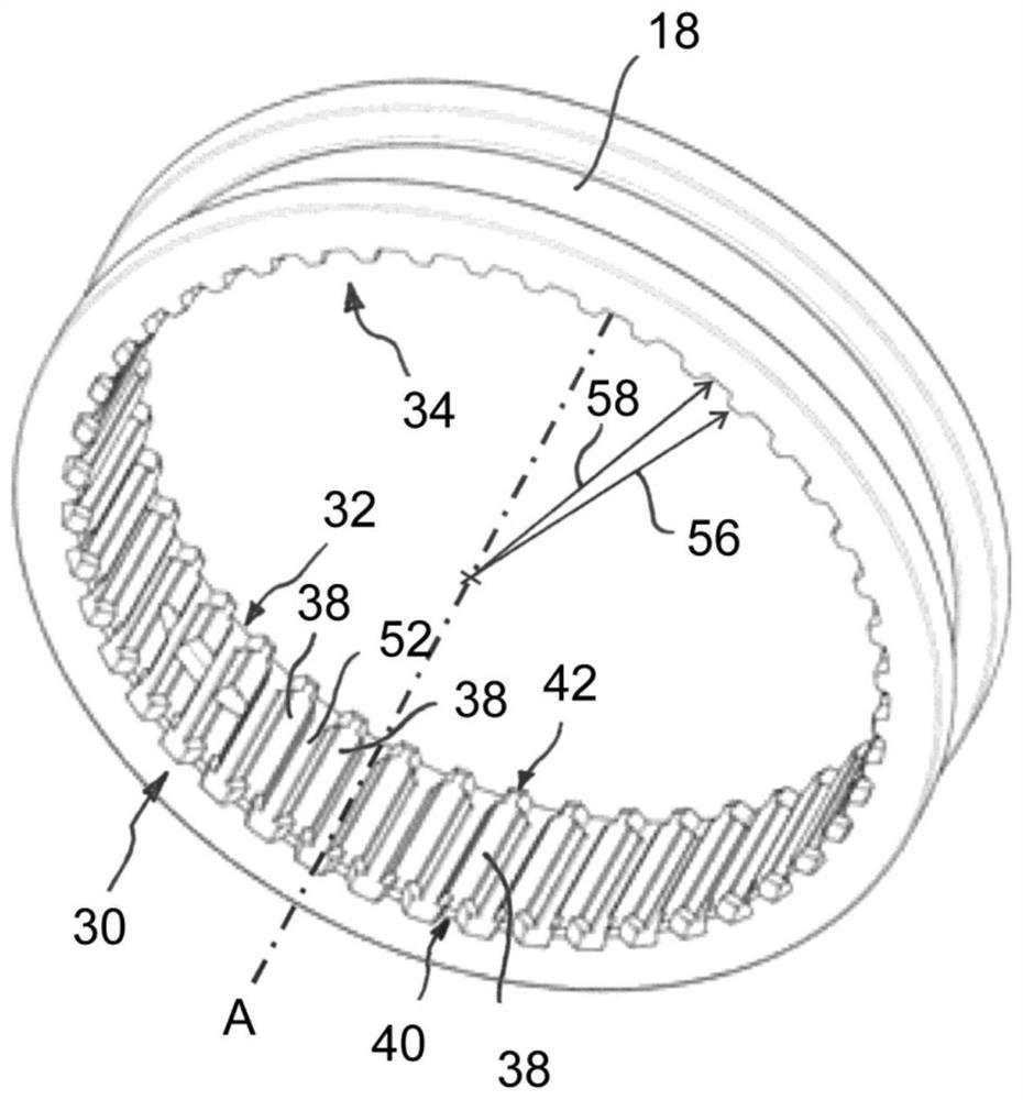 Synchronization device and method for producing a sliding sleeve of the same