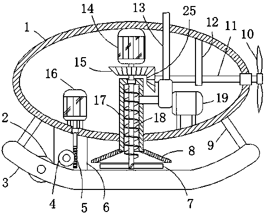 Small submersible pond sludge sucking device