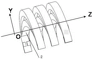 Uniform spiral rectangular folded waveguide