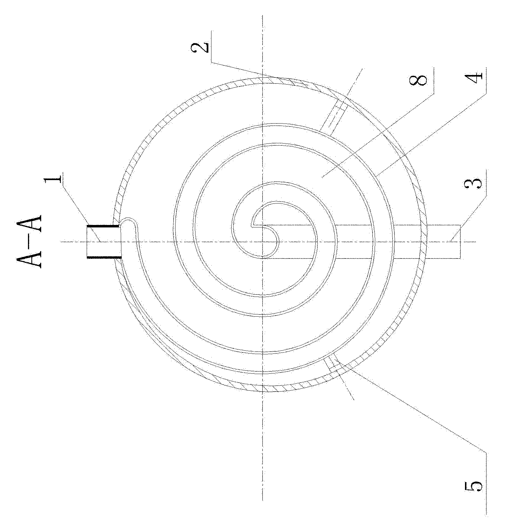 Spiral hot air collector