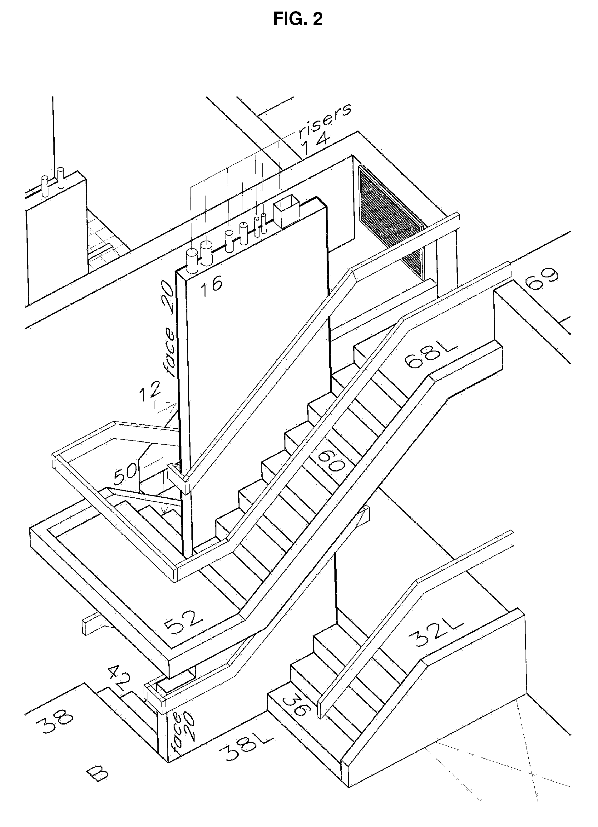 Multi-level apartment building