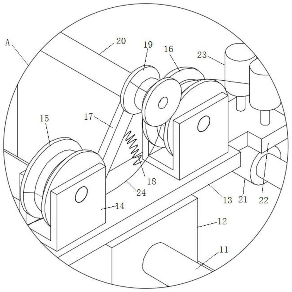 Automatic winding device for cable