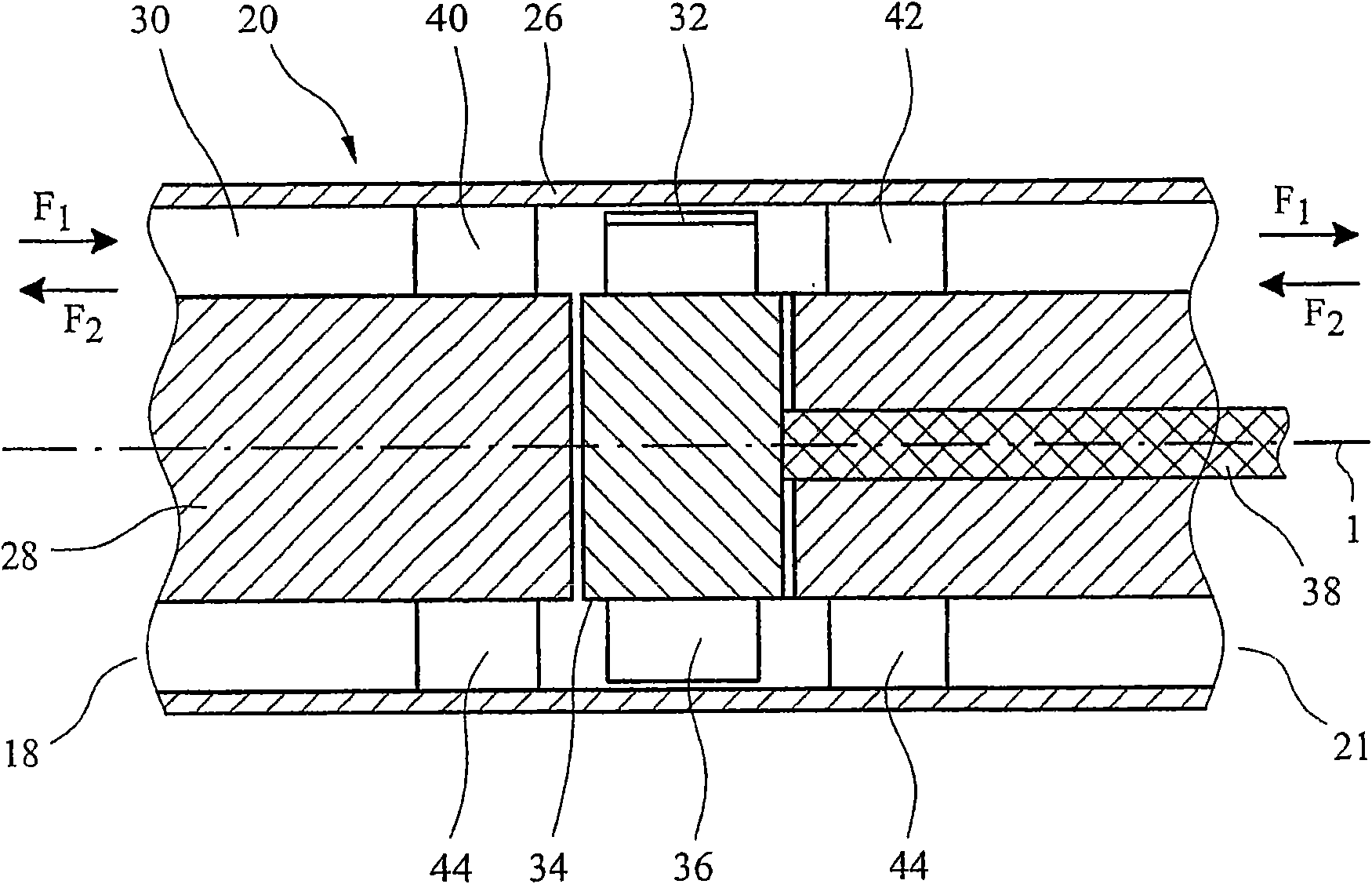 Impulse turbine for use in bi-directional flows