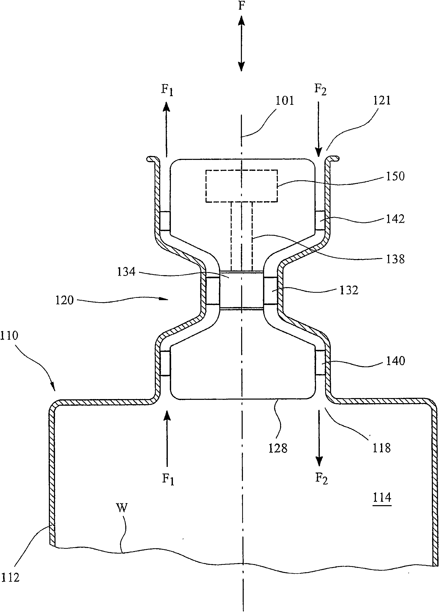 Impulse turbine for use in bi-directional flows