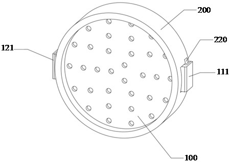 The connection structure of the thin film electrode and the shell