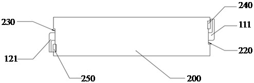 The connection structure of the thin film electrode and the shell