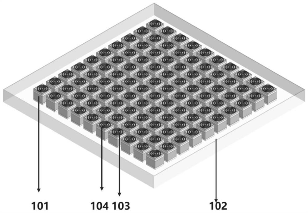 Magnetic control flexible ultrasonic transduction device