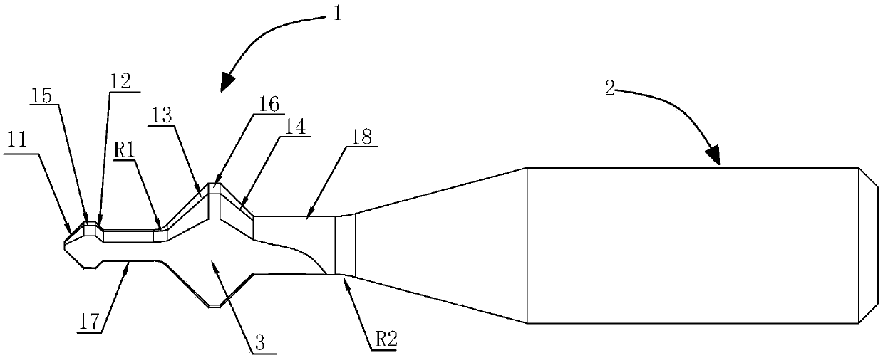 Molding knife for highlight machine