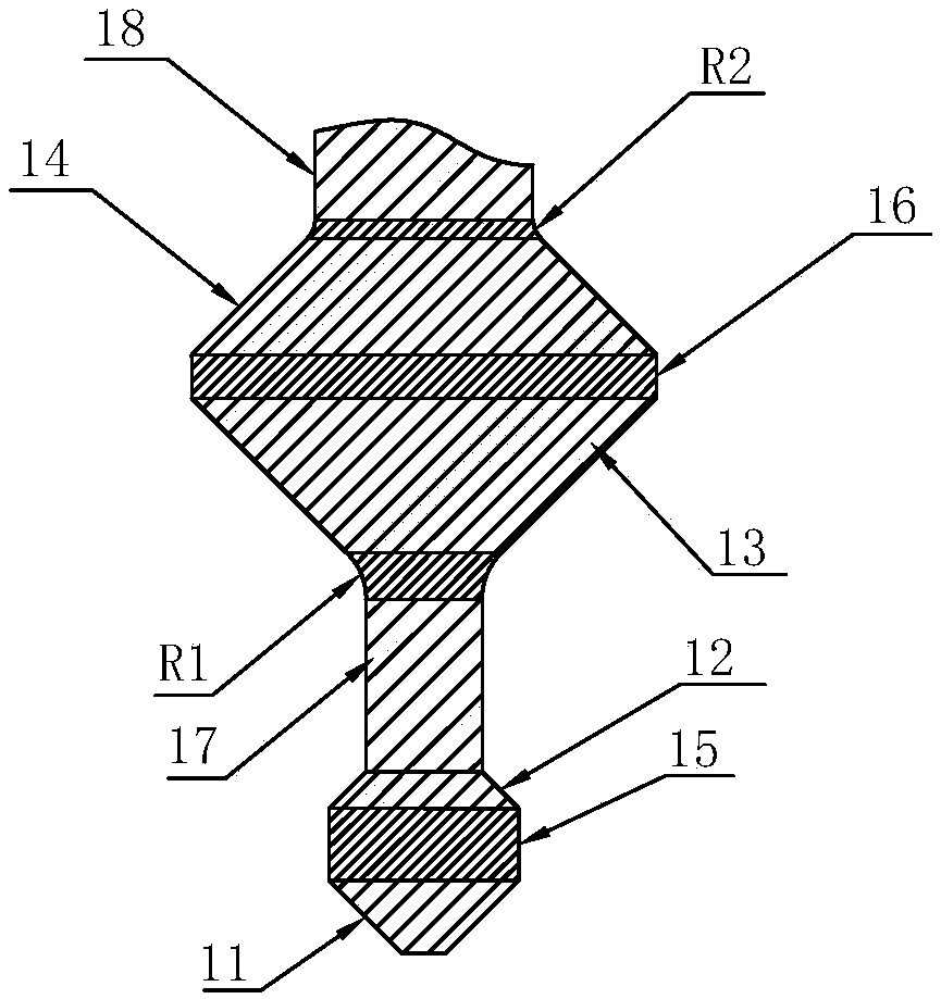 Molding knife for highlight machine