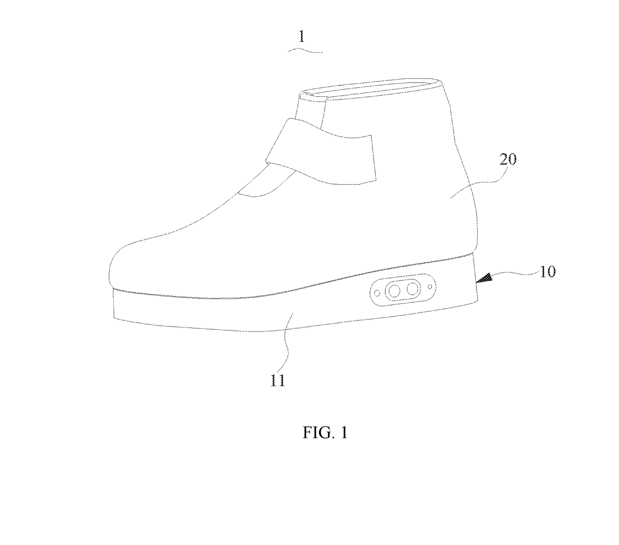 Massaging shoe and method for manufacturing the same