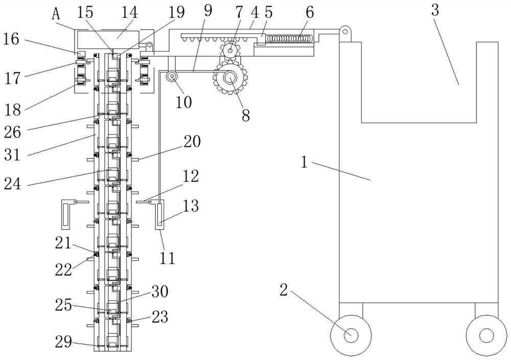 Portable water level measuring device for water conservancy project reservoir management