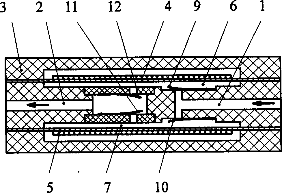 Multiple-cavity piezoelectric film driven pump