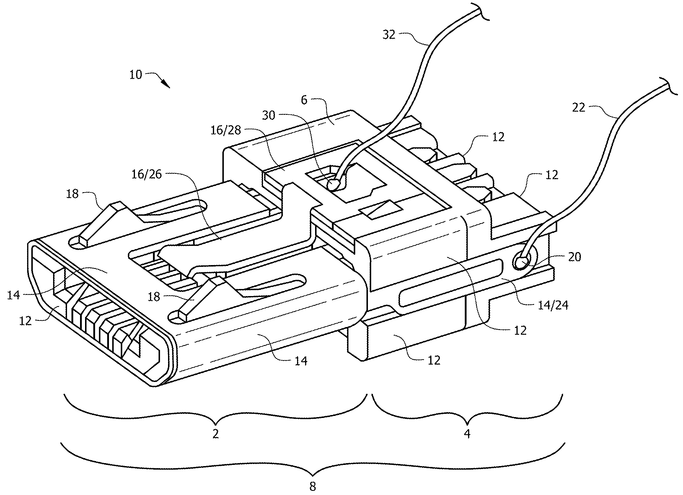 Communication connector with analog coupling circuit