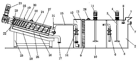 Method for dehydrating viscous waste by vacuum coupled physicochemical strengthening and device