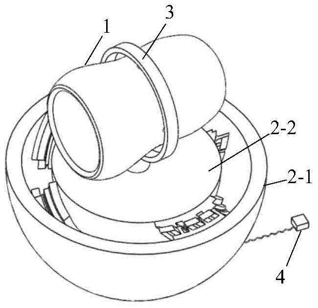 Automatic follow-up two-degree-of-freedom steering direct-drive system of automobile headlamp