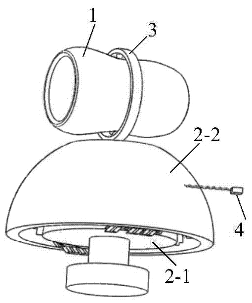 Automatic follow-up two-degree-of-freedom steering direct-drive system of automobile headlamp