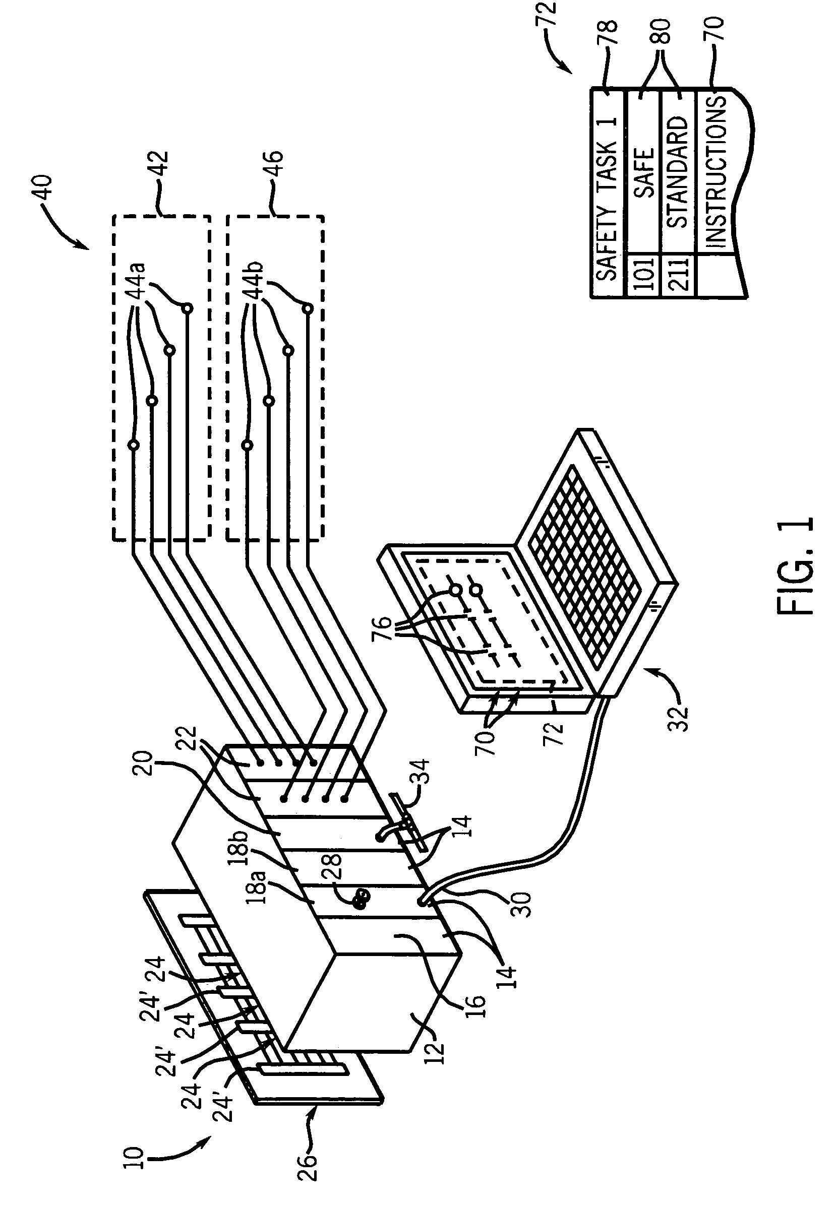 Safety controller with hardware memory lock