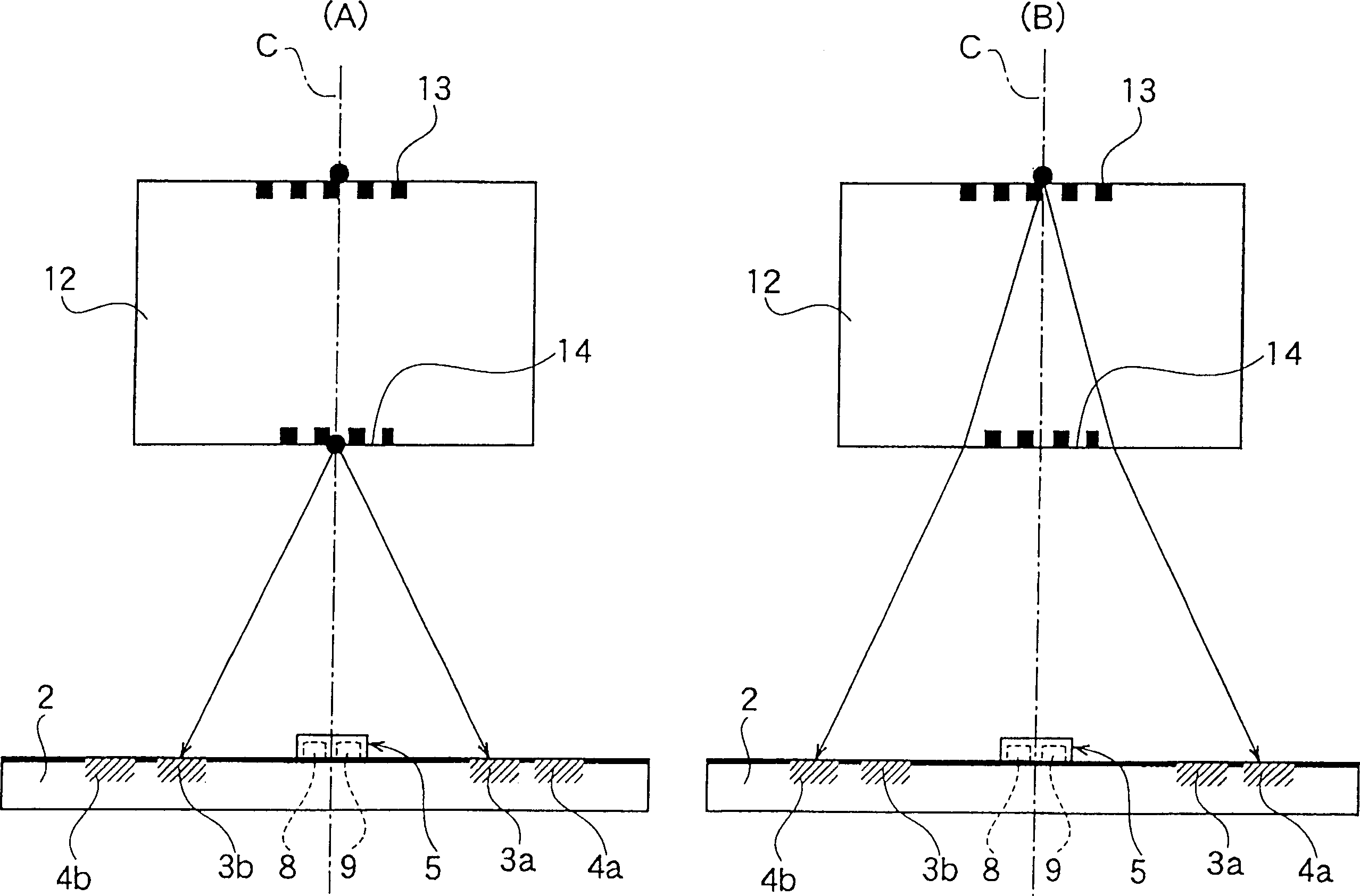 Optical picking-up head and optical device