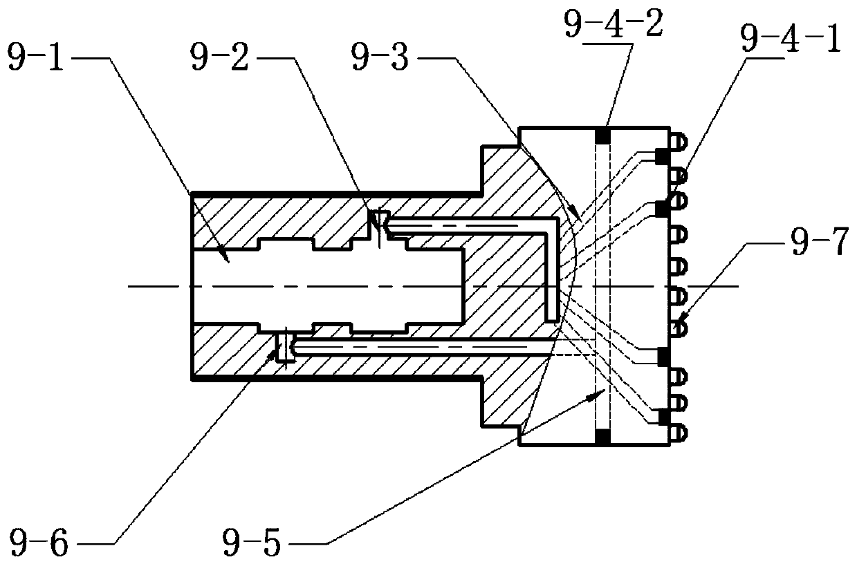 Drilling, joint-cutting and fracturing integrated device for hard rock