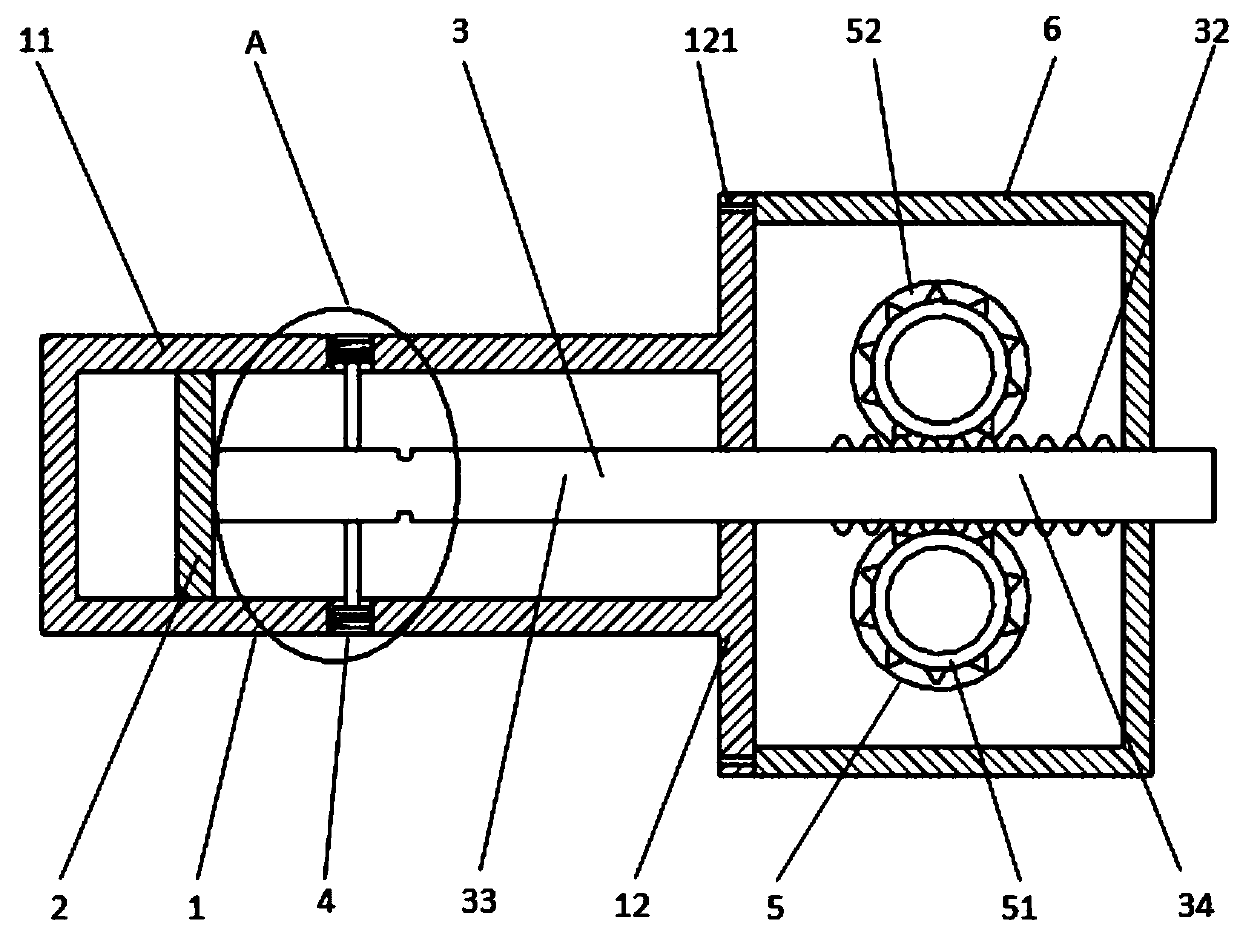 Internal and external combined mechanical self-locking hydraulic cylinder