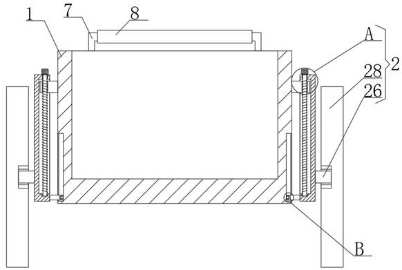 Garbage clearing and transporting device in building construction floor