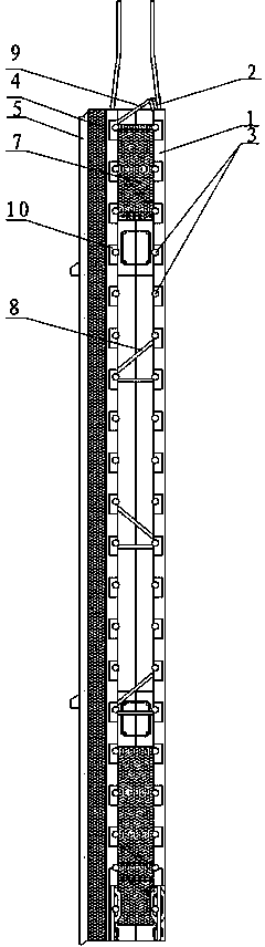 Wall panel for reserved door and window openings for assembling integral buildings, and construction method thereof