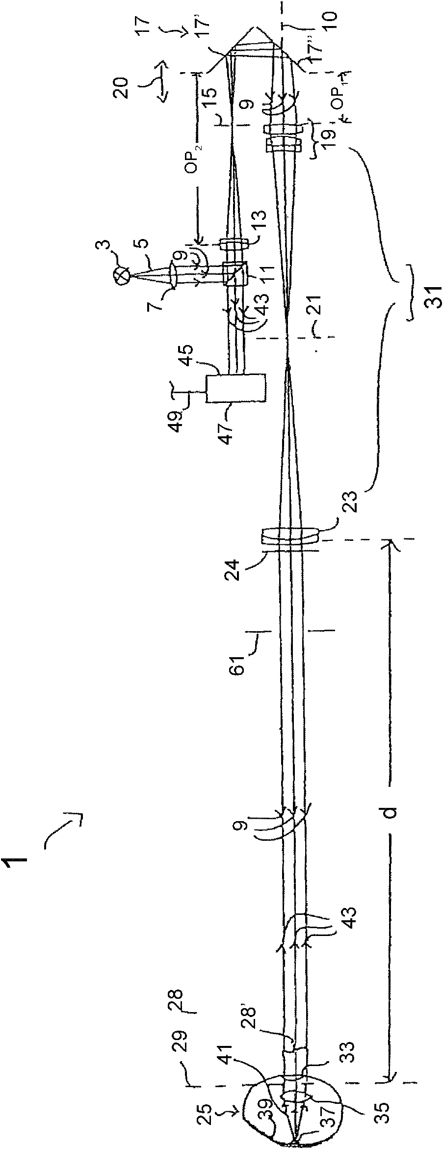 Measuring system for ophthalmic surgery