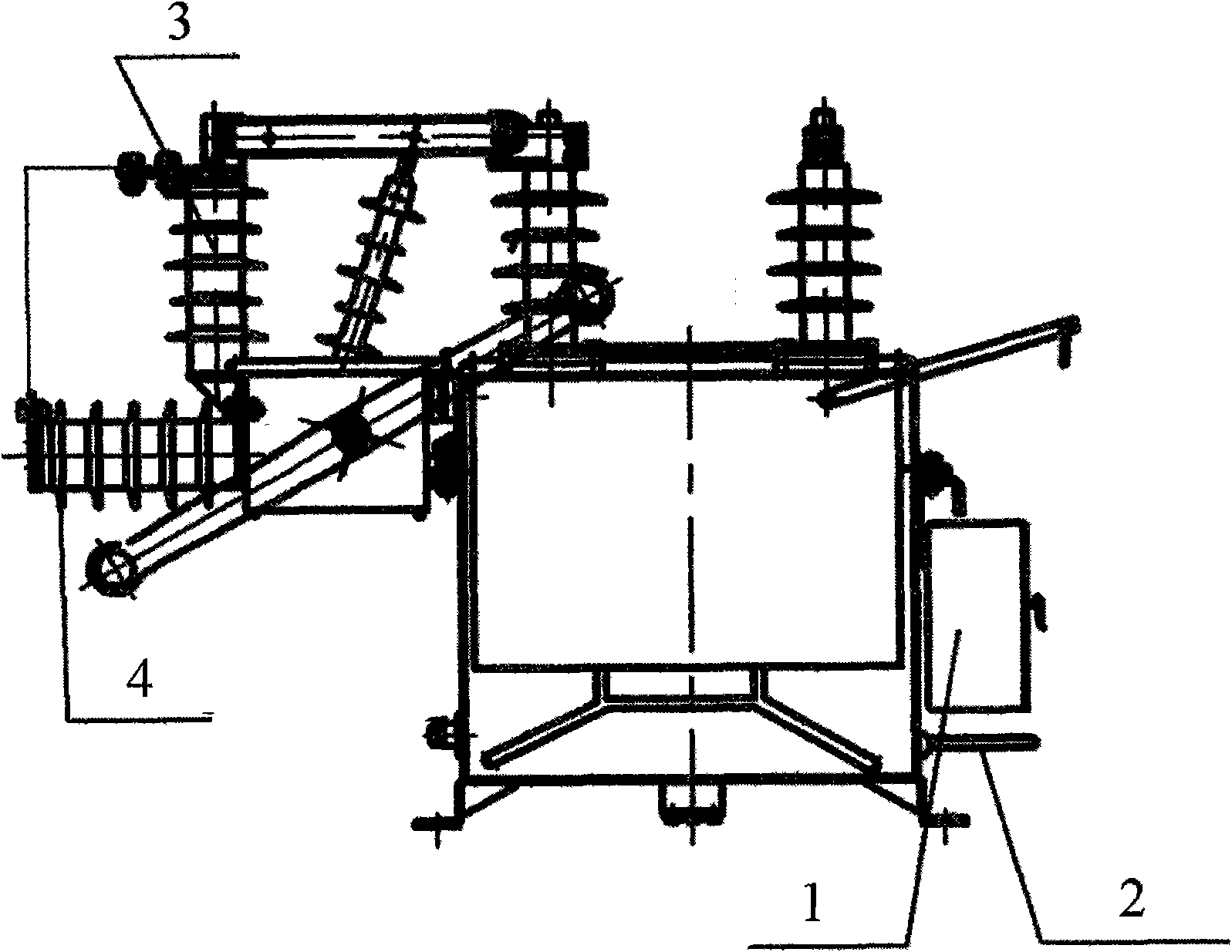 Remote-control high-voltage switch