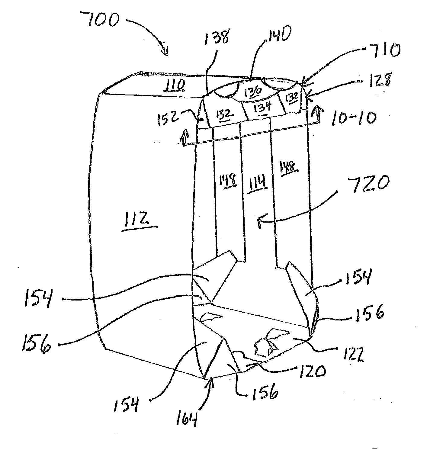 Carton with deflectable carry top