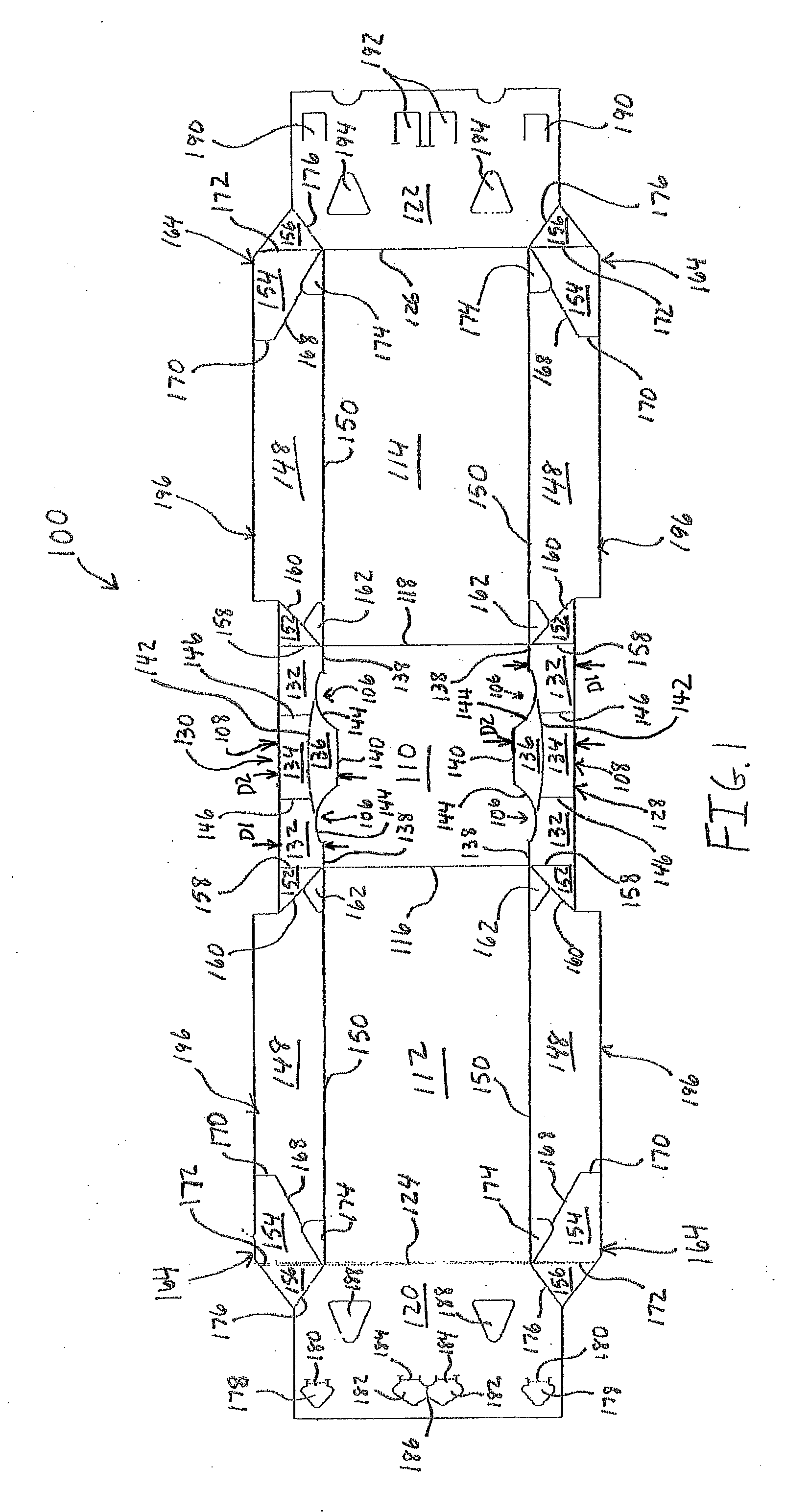 Carton with deflectable carry top