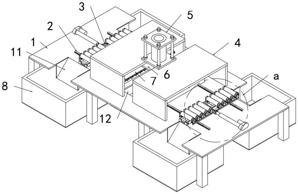 Waste battery recycling and peeling device