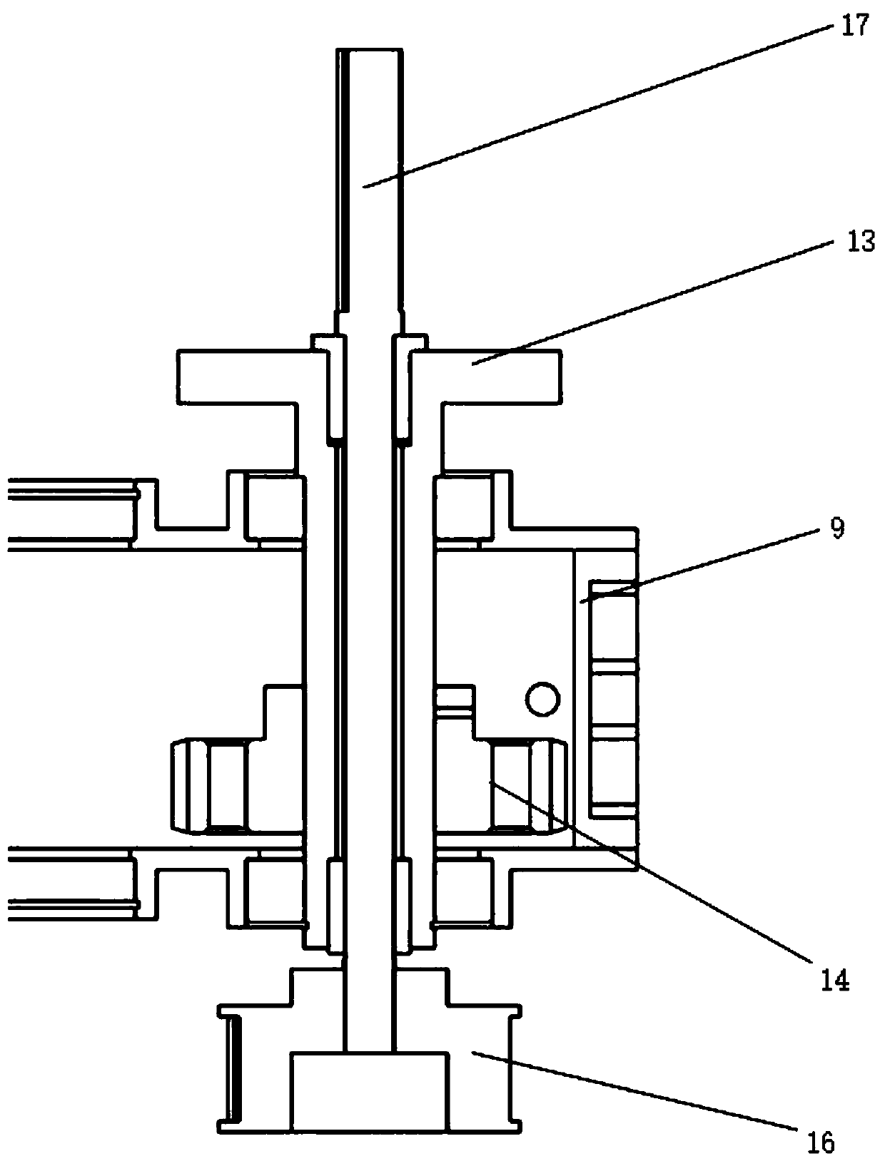 Planetary triangular crawler-type travelling mechanism