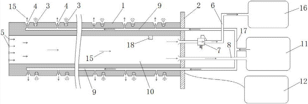 Device and method for desorption of gas in coal seam by utilizing ultrasonic principle