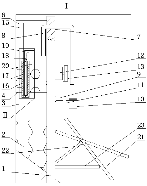 Modularized ecological stagnant water revetment for conserving water and soil