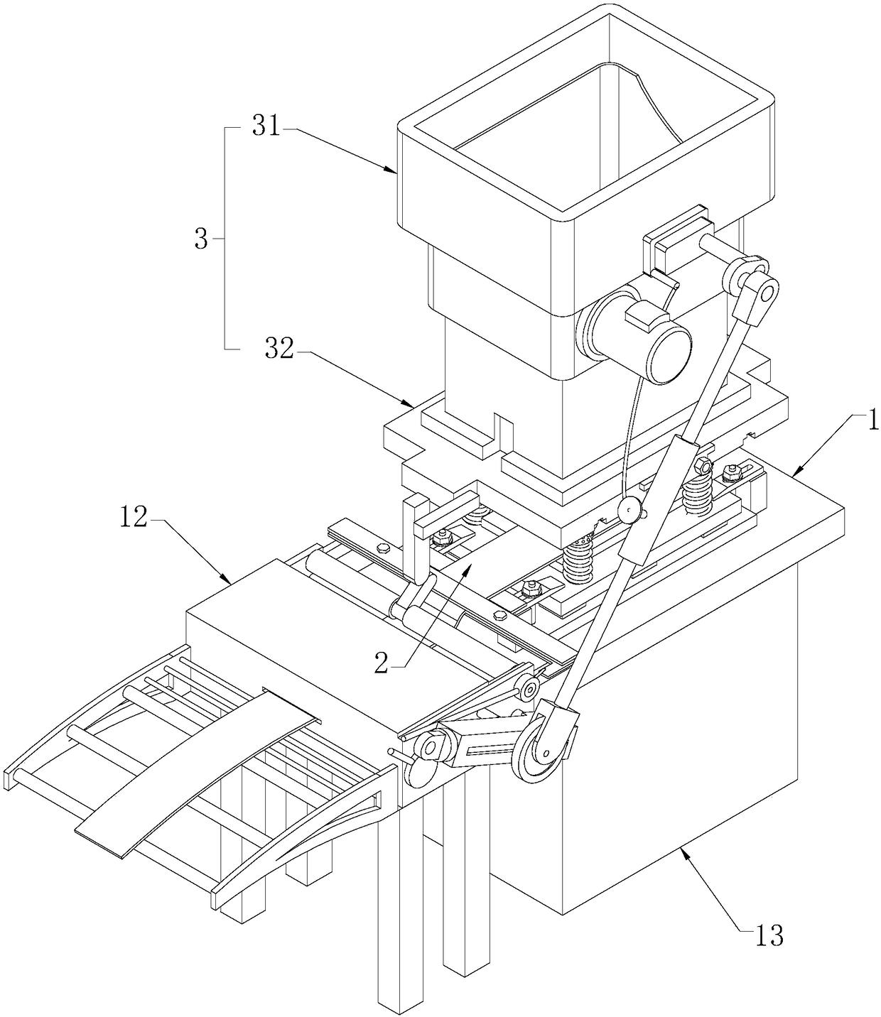 Stamping formation equipment for ignition coil iron cores